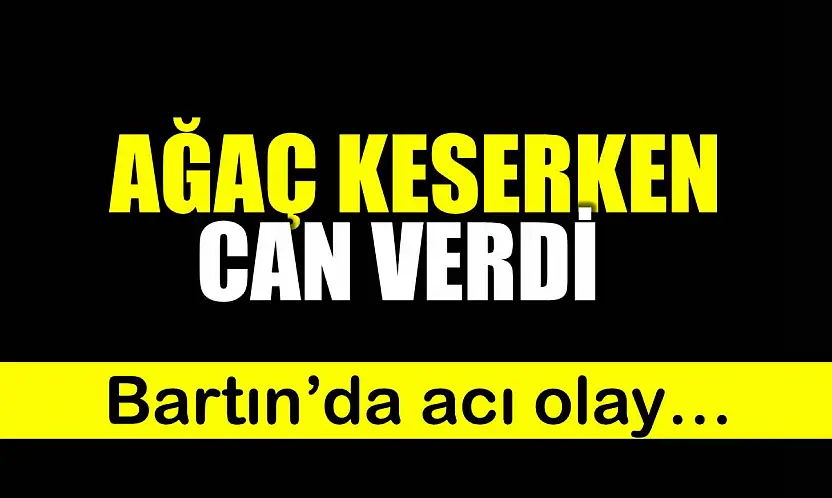 Bartın'da acı olay
