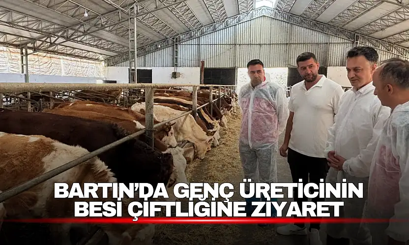 Bartın'da Genç Üreticinin Besi Çiftliğine Ziyaret