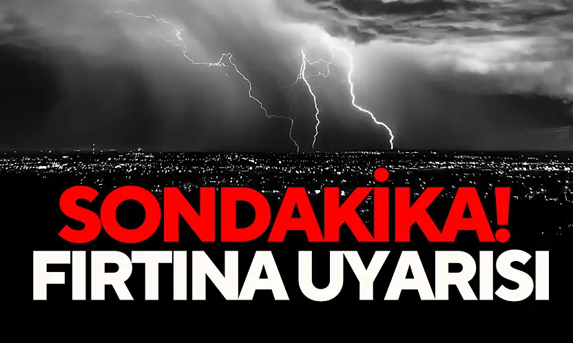 Bartın İçin Fırtına Uyarısı