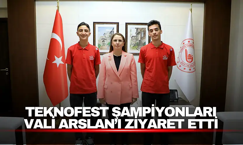 Bartın'ın Gururu Türkiye Şampiyonlarından Vali Arslan'a Ziyaret