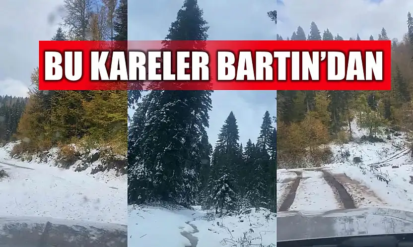 Bartın'ın zirveleri beyaza büründü