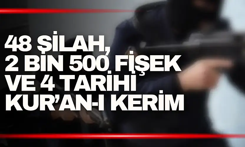 Bartın ve Karabük'te Kaçak Silah Operasyonu