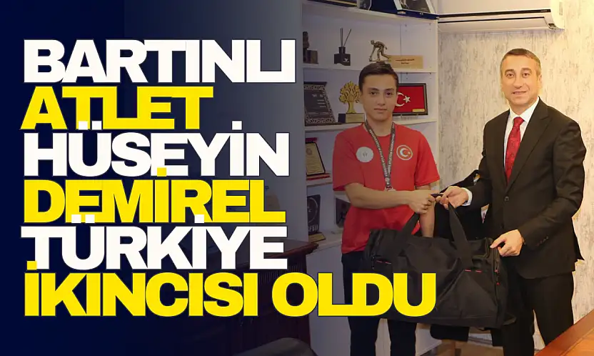 Bartınlı Atlet Hüseyin Demirel Türkiye İkincisi Oldu