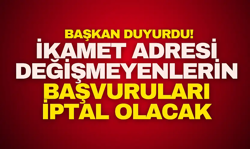 Başvuruları İptal Olacak