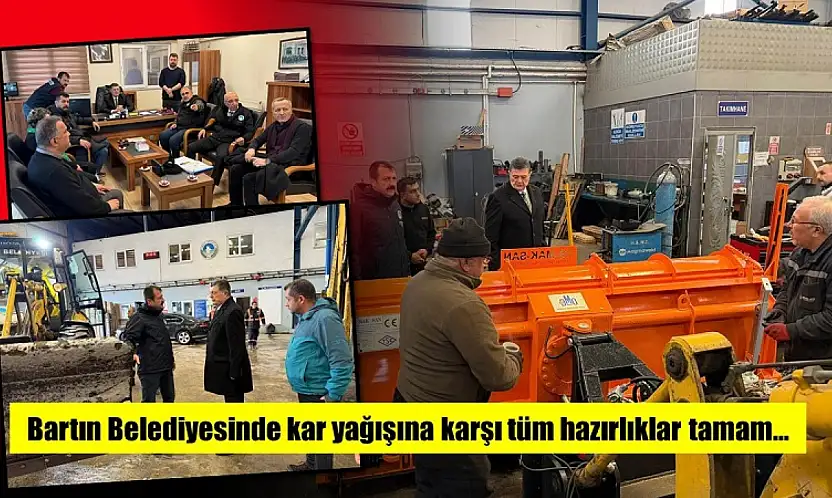 Belediye ekipleri kar mesaisine hazır