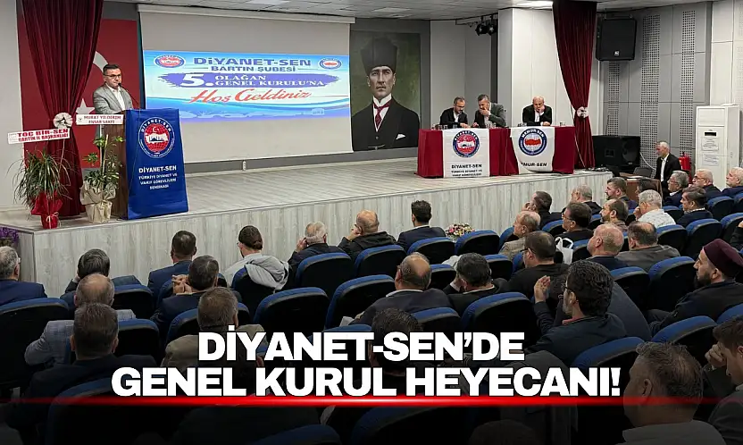 Diyanet-Sen Bartın Şubesi 5. Olağan Genel Kurulunu Gerçekleştirdi