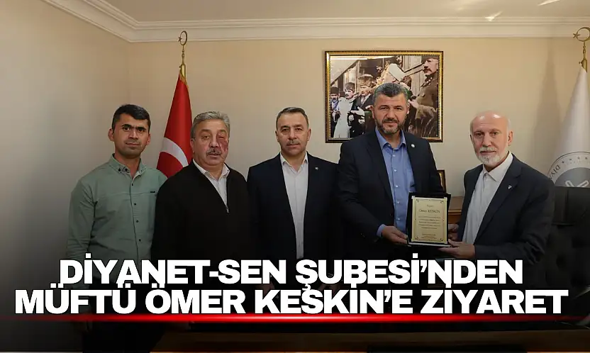 Diyanet-Sen Bartın Şubesi'nden Müftü Ömer Keskin'e Veda Ziyareti