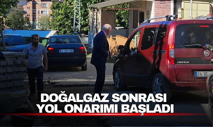 Doğalgaz Sonrası Yol Onarımı Başladı
