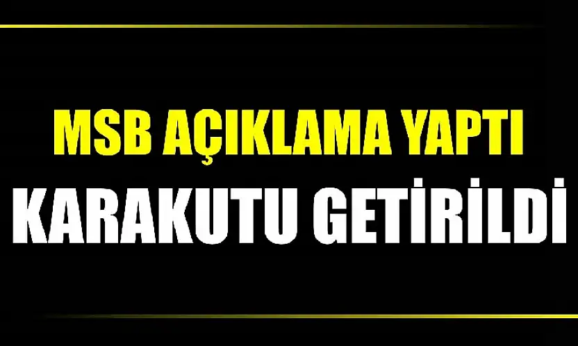 Düşen uçakla ilgili açıklama yapıldı