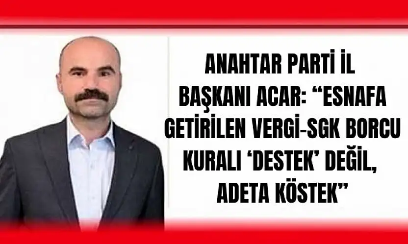 'Esnaf kepenk kapatmaya zorlanıyor'