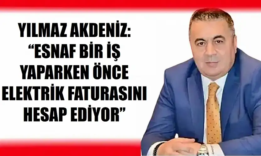 'Esnafa özel tariefe şart'