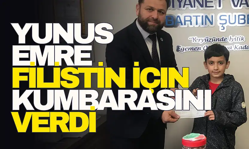 Filistin İçin Kumbarasını Verdi