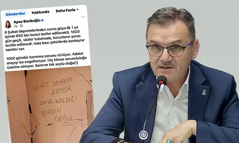 İl Başkanı Arslan'dan Milletvekili Bankoğlu'na yanıt