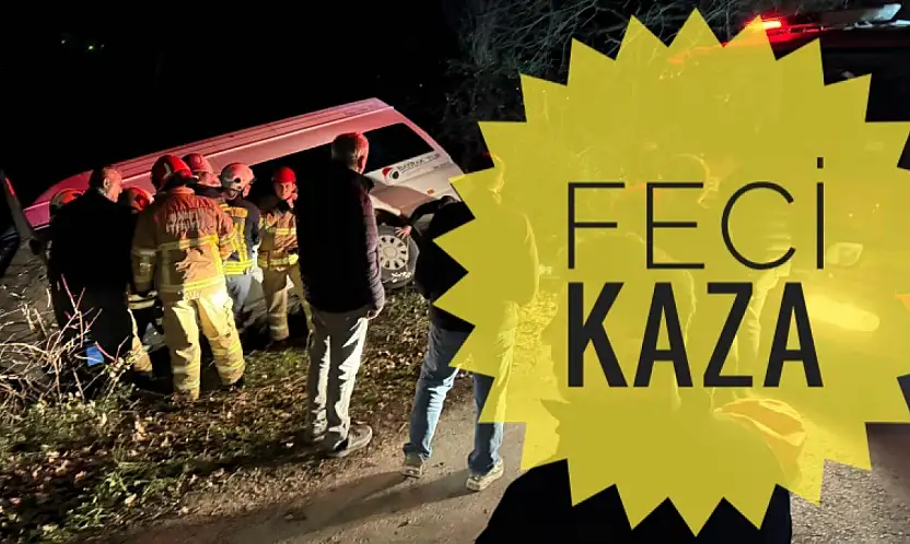 İşçi servisi kaza yaptı