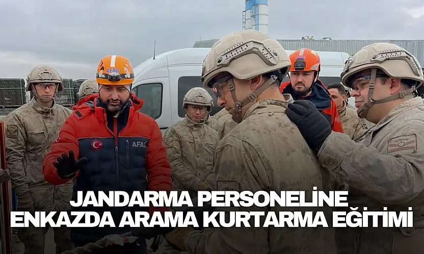 Jandarma Personeline Enkazda Arama Kurtarma Eğitimi