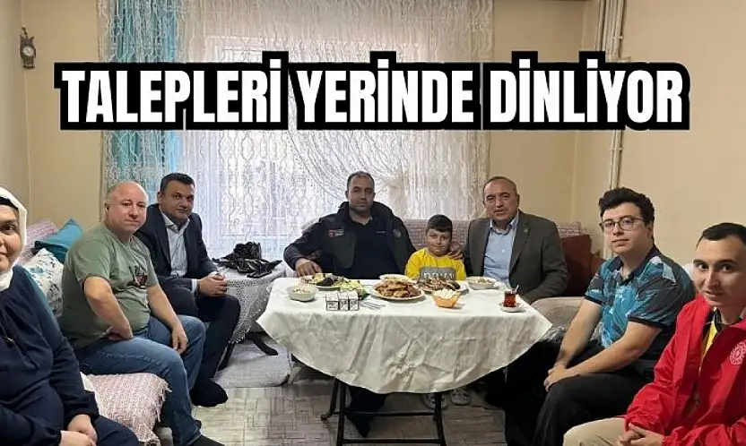 Kadiroğlu'dan hane ziyaretleri