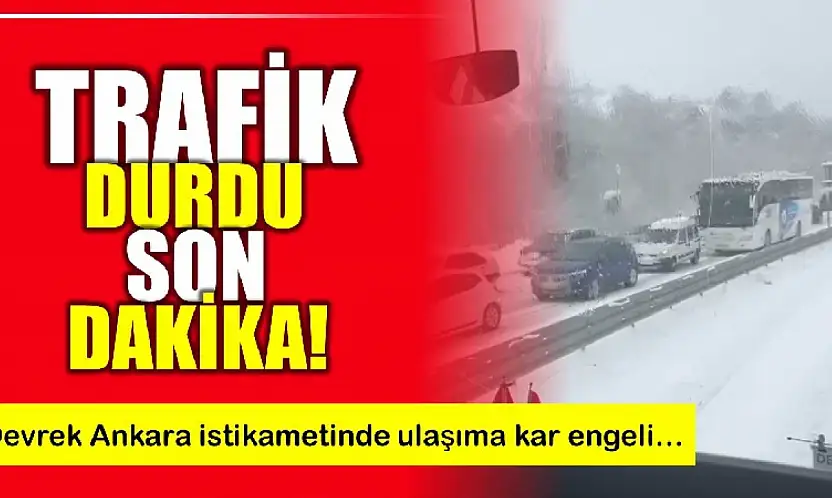 Kar etkili oldu ulaşım durdu