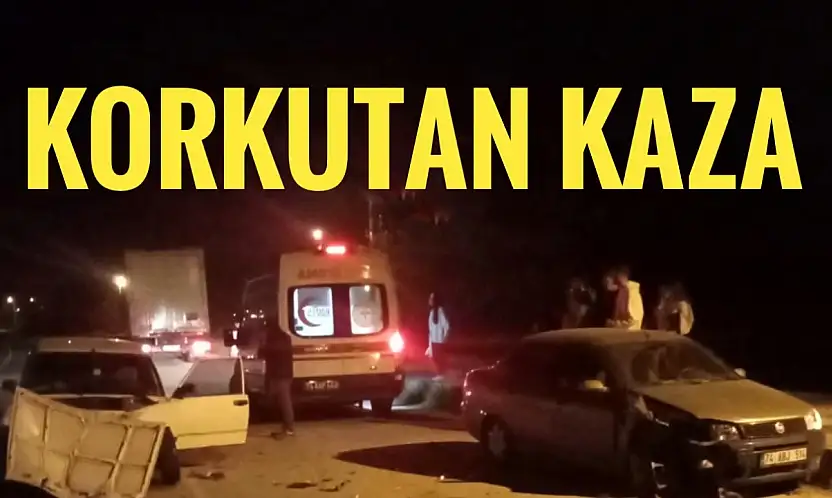 Korkutan kaza ucuz atlatıldı