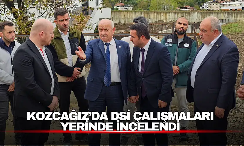 Kozcağız'da Ağu Deresi ve Menfez Çalışmaları Yerinde İncelendi