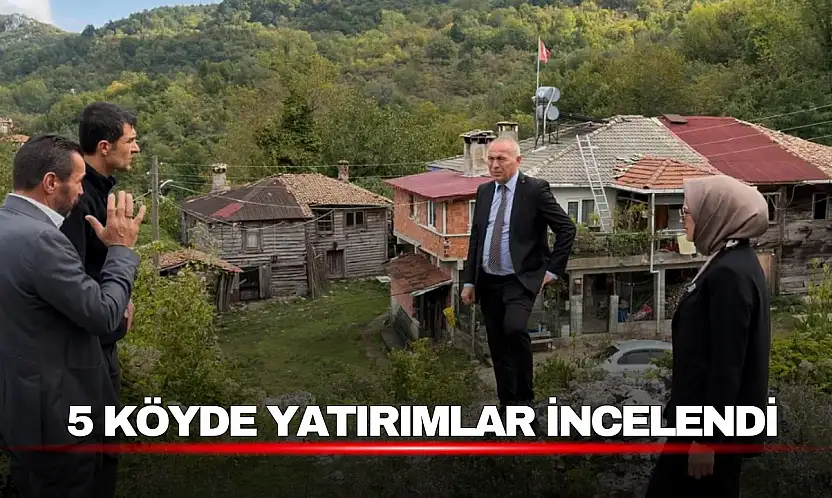 Kurucaşile'de 5 Köyde Yatırımlar İncelendi