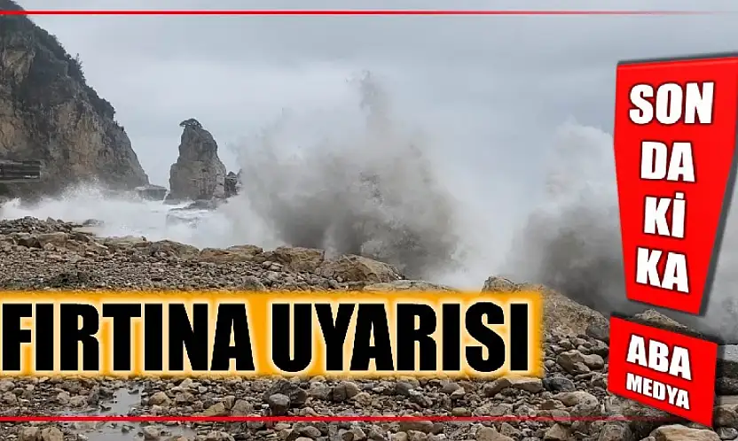 Meteorolojiden fırtına uyarısı