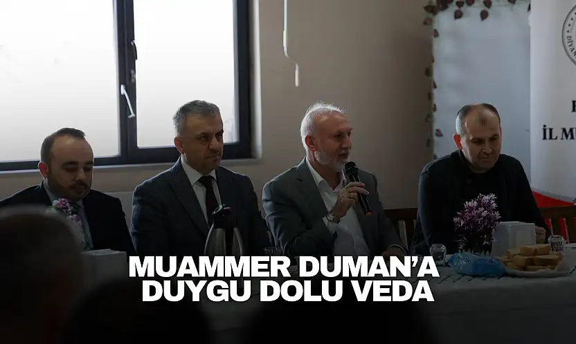 Muammer Duman'a duygu dolu veda
