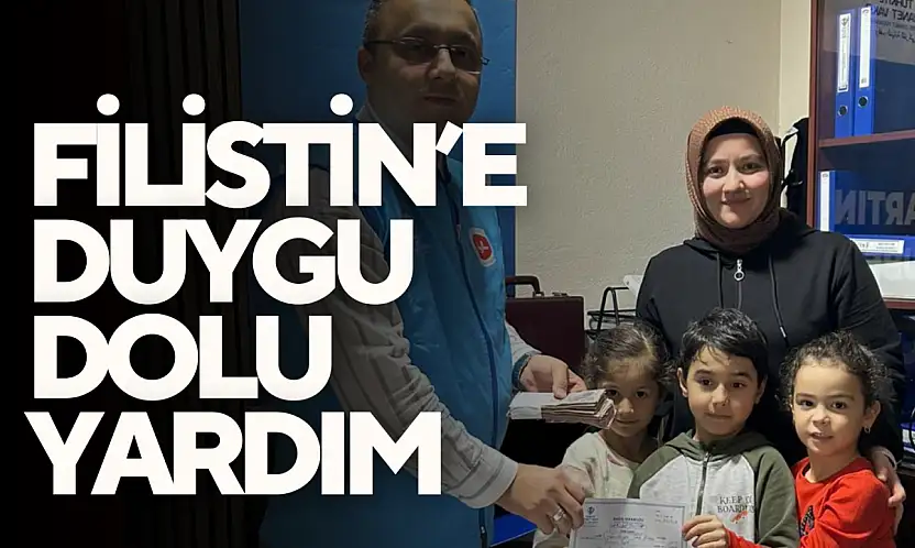 Öğrencilerden Filistin'e Duygu Dolu Yardım