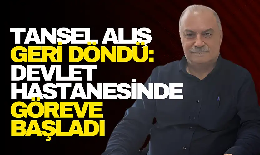 Ömer Tansel Alış Devlet Hastanesinde Göreve Başladı