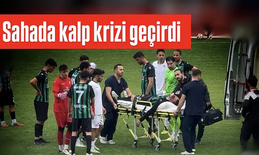 Sahada kalp krizi geçirdi