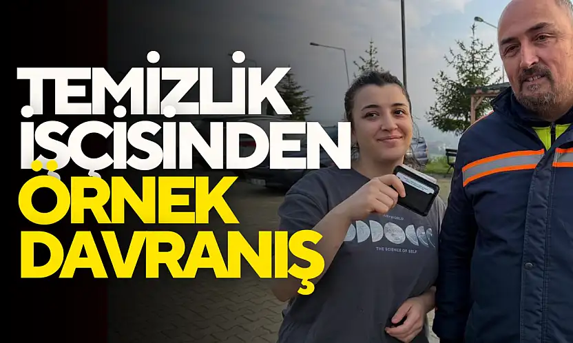 Temizlik İşçisinden Örnek Davranış