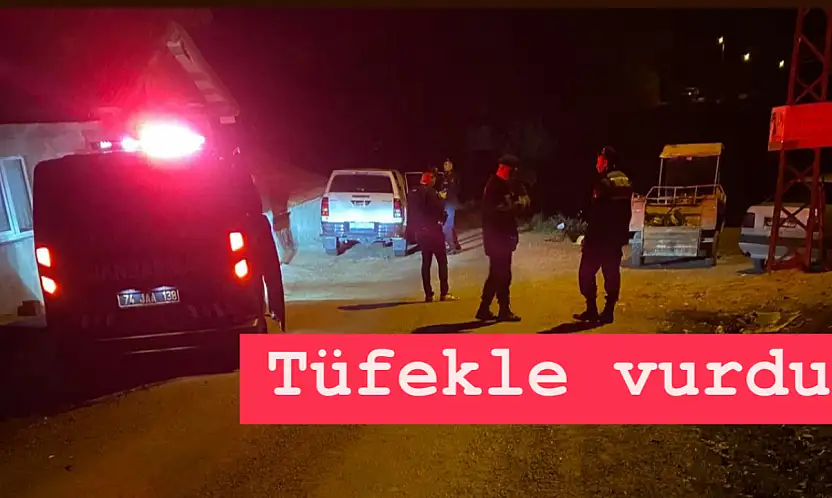 Tüfekle vurdu