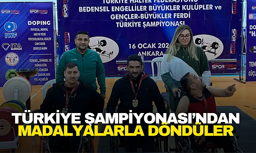 Türkiye Şampiyonası'ndan Madalyalarla Döndüler