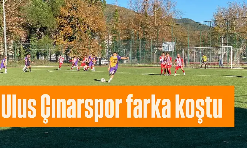 Ulus Çınarspor farka koştu