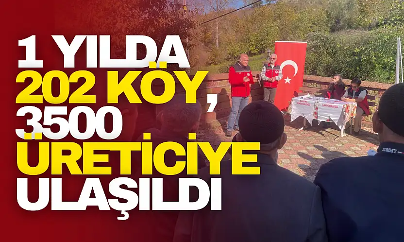 Yılda 202 Köy, 3500 Üreticiye Ulaşıldı