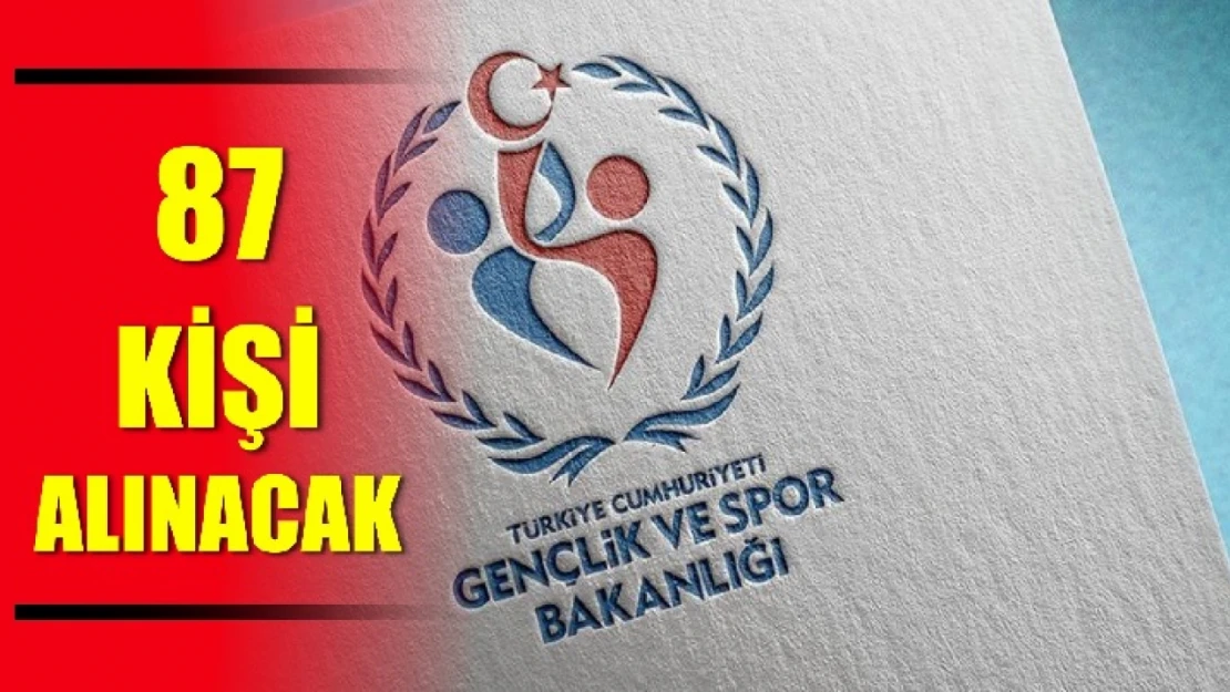 87 kişi alınacak