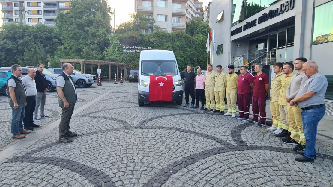 Alev avcıları İzmir'e uğurlandı 