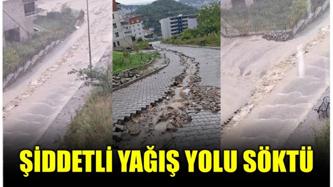 Amasra'yı sağanak vurdu