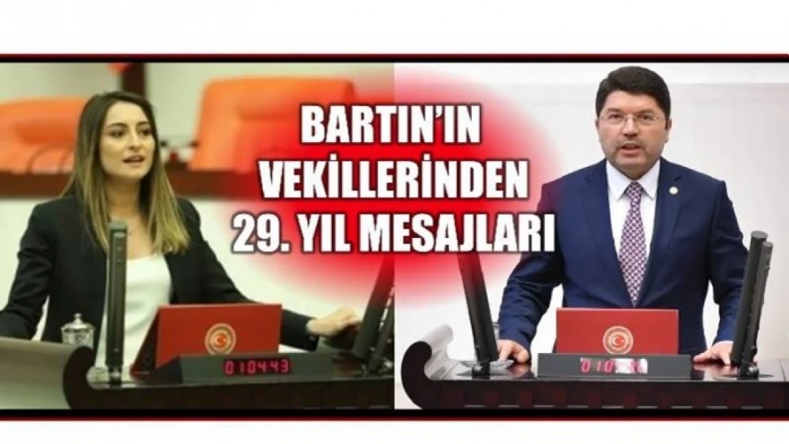 BARTIN 29. YIL KUTLAMA MESAJLARI