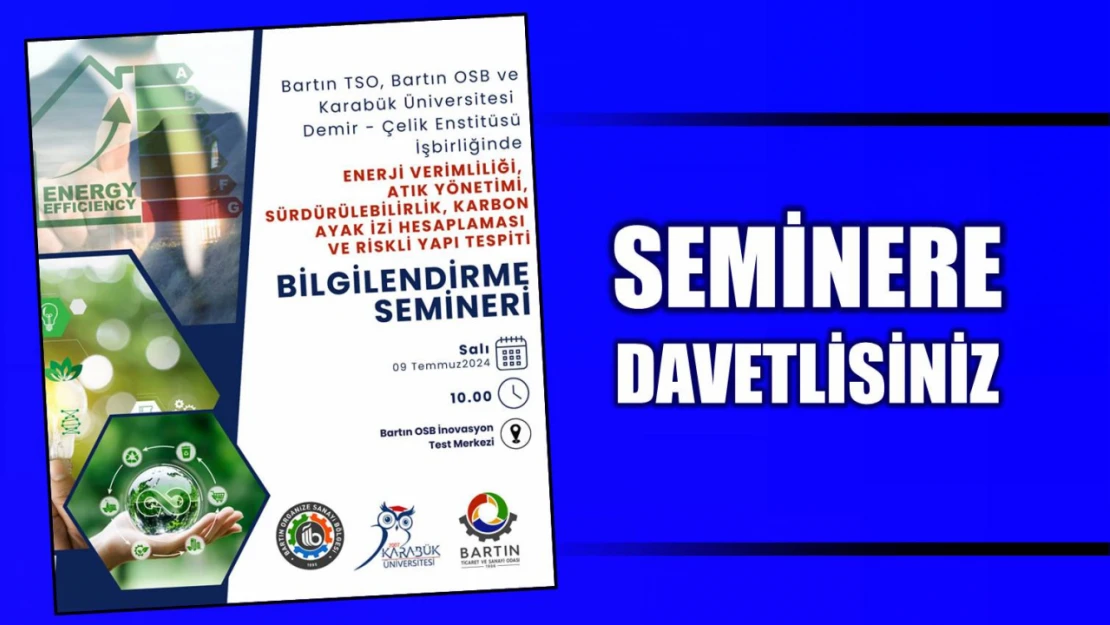 Bilgilendirme semineri düzenlenecek