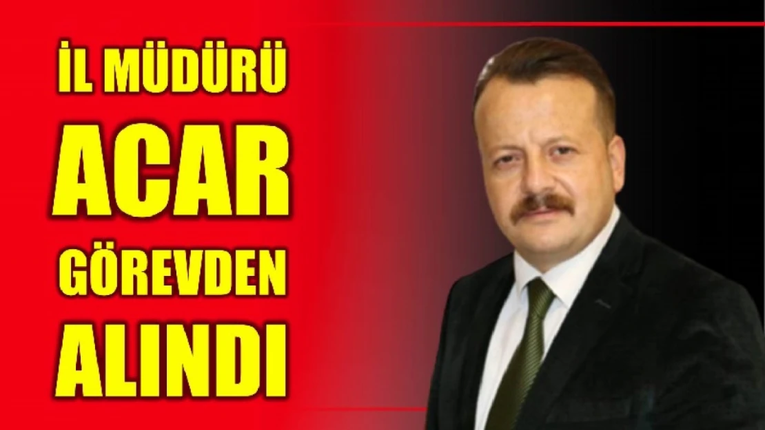 Bir değer daha görevden alınıyor