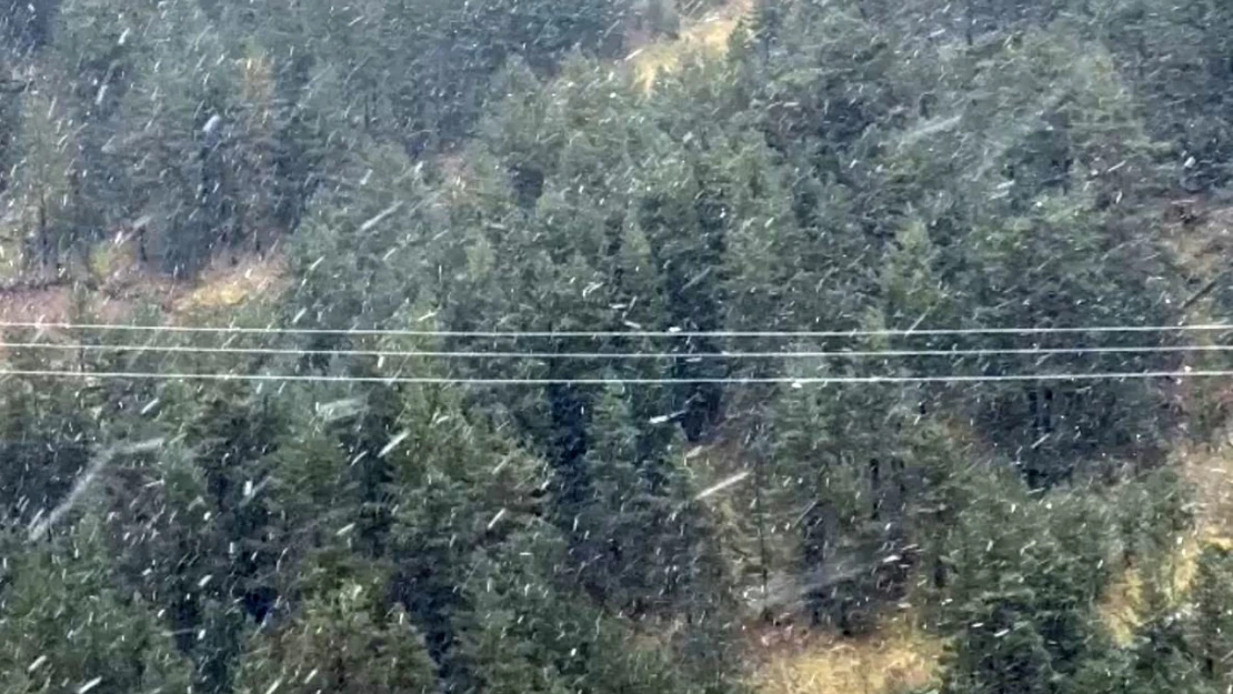 Bolu'da mevsimin ilk kar yağışı