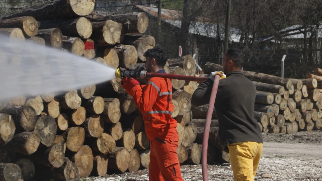 Bolu'da muhtemel orman yangınlarına yönelik eğitim tatbikatı yapıldı