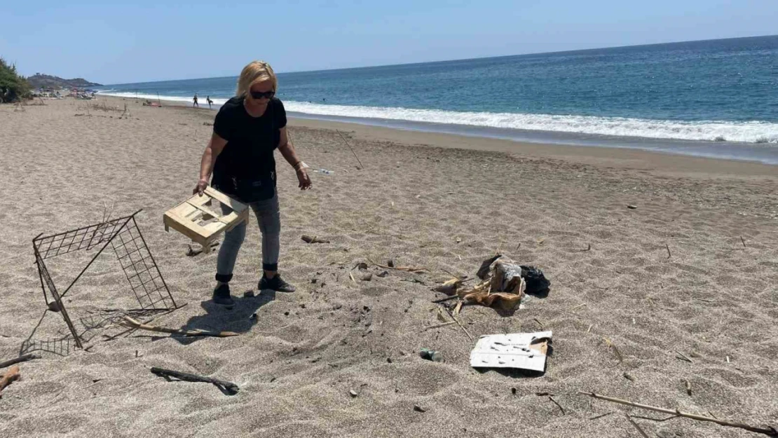 Caretta caretta yuvasının üzerinde mangal yaktılar