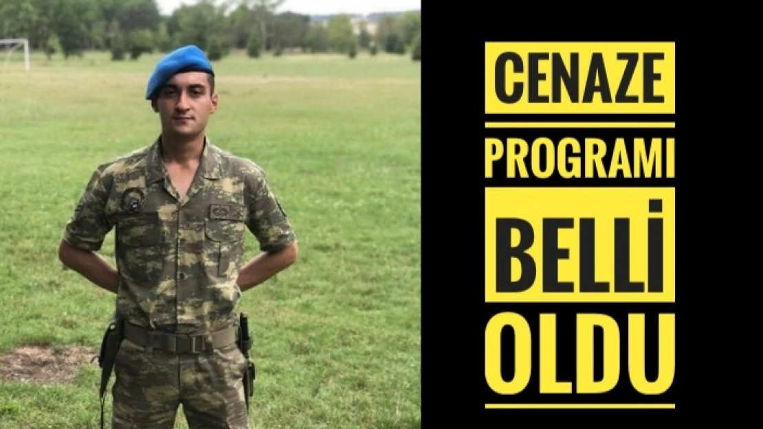 CENAZE PROGRAMI BELLİ OLDU