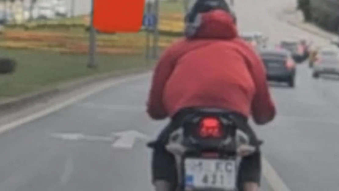Dur ihtarına uymayan motosiklet sürücüsüne 48 bin lira ceza