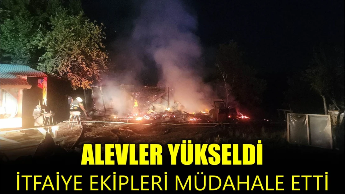 Geceyi alevler aydınlattı