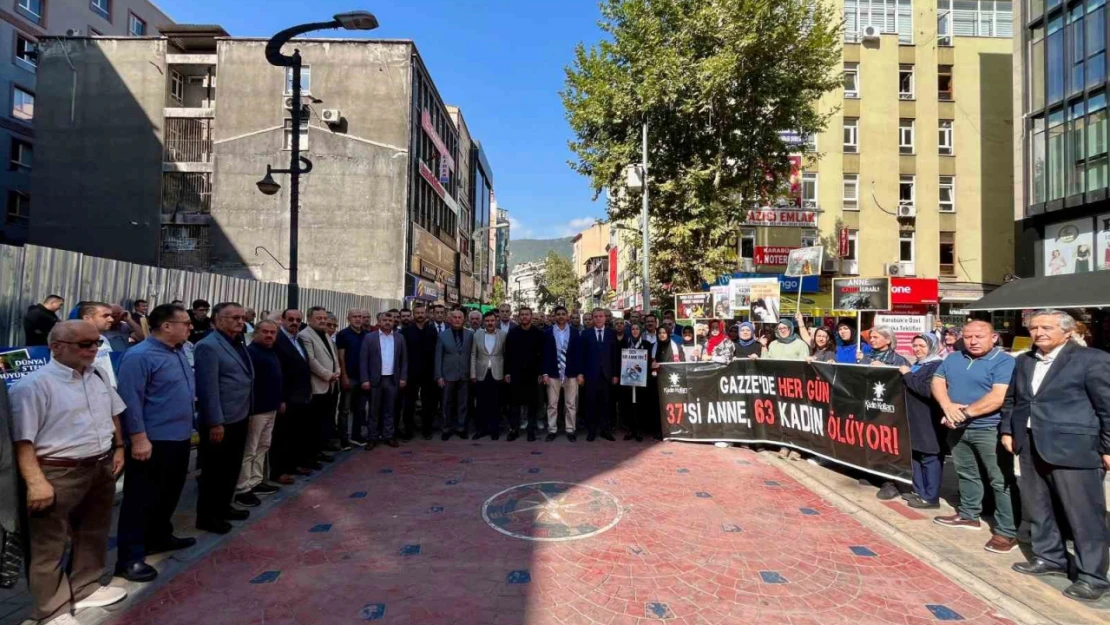 İsrail'in Gazze işgali Karabük'te protesto edildi