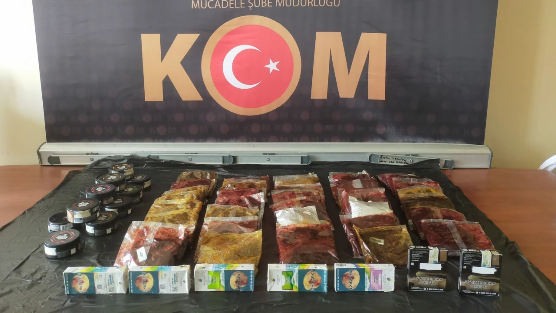 Kilolarca kaçak nargile tütünü ele geçirildi