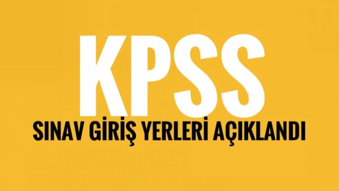 KPSS sınav giriş belgeleri erişimde