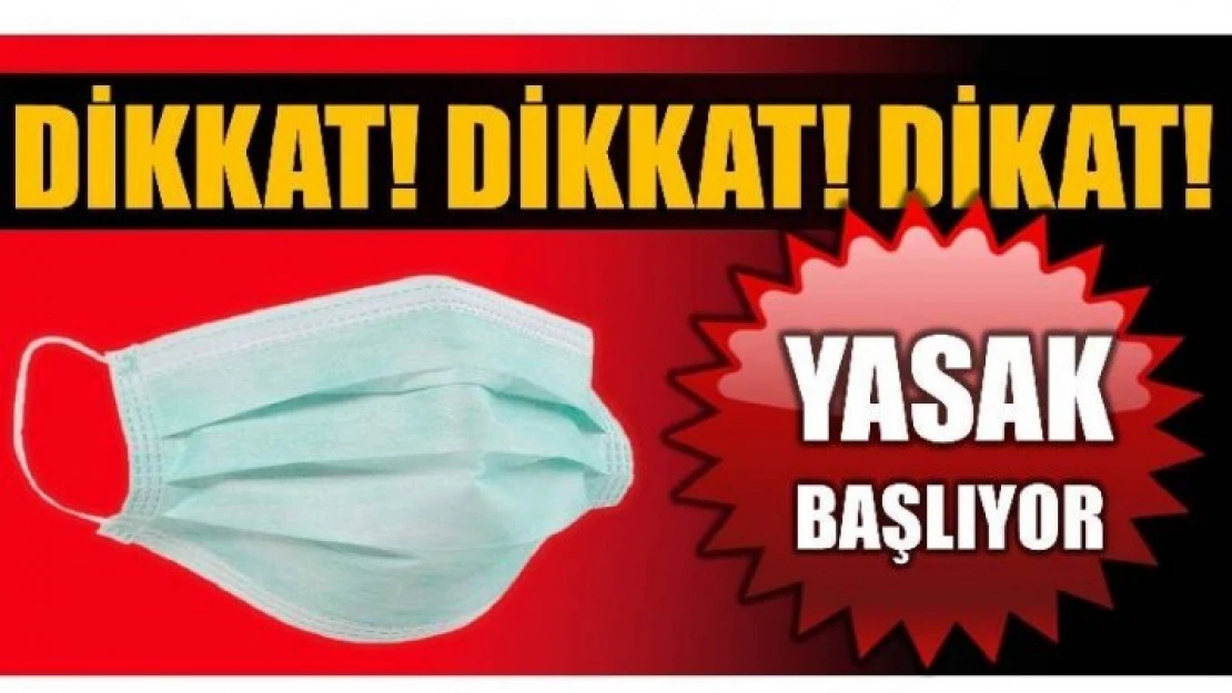 MASKESİZ SOKAĞA ÇIKMANIN CEZASI OLACAK!